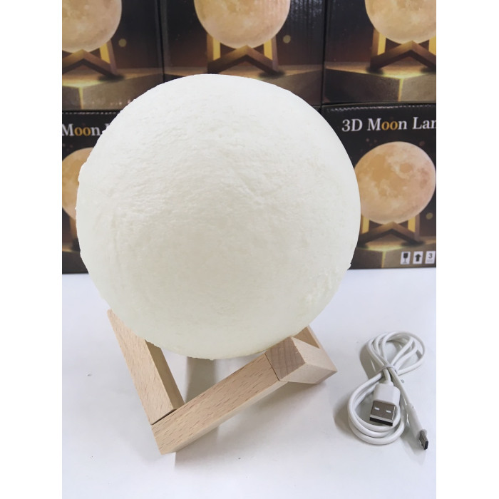 Настільний світильник акумуляторний 3D Moon Lamp ART-0162/1915/13см (36)