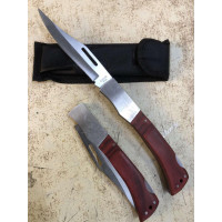 Ніж складаний з дерев'яною накладкою 245 mm ART-003A (240)