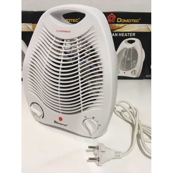 Тепловентилятор із терморегулятором і таймером DOMOTEC MS-5901/220V/2000W (8 шт./ясть)