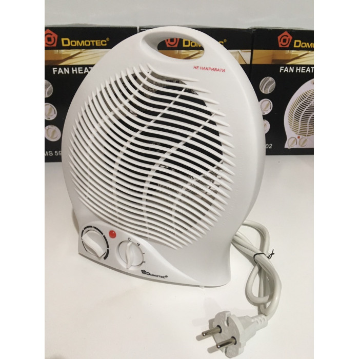 Тепловентилятор із терморегулятором і таймером DOMOTEC MS-5902/220V/2000W (8 шт./ясть)