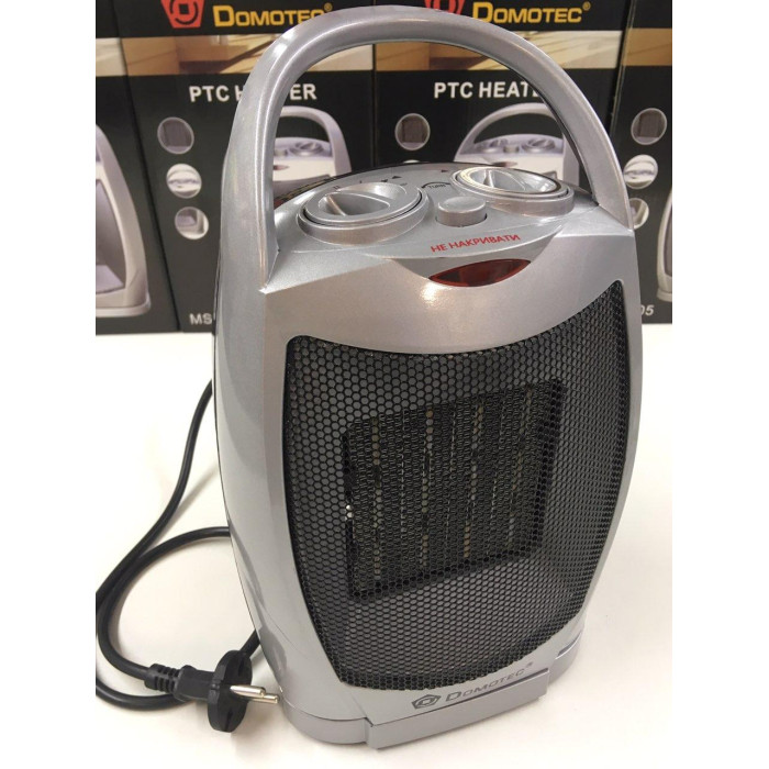 Тепловентилятор із терморегулятором і таймером DOMOTEC MS-5905/220V/1500W (8 шт./ясть)