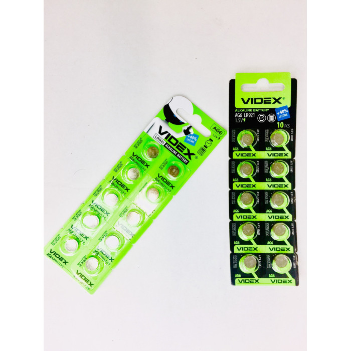 Батар годинника Videx AG 6 (LR921) BLISTER CARD 10pcs