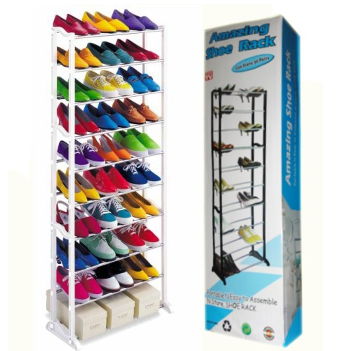 Потсставка,органайзер для взуття на 30 пар Amazing Shoe Rack (12 шт./ясть)