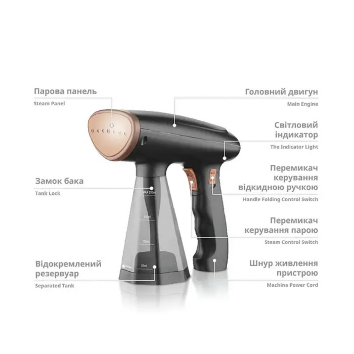 Відпарювач ручний 1600Вт BITEK BT-1277B/ 6604 (12)