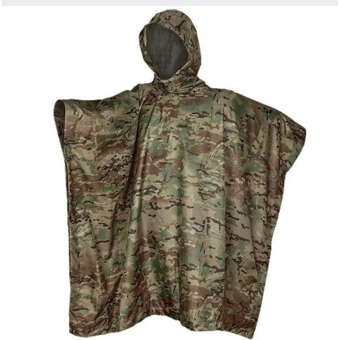 Плащ-намет пончо-накидка від дощу, дощовик 3-в-1 Комуфляж ART 9231 (50)