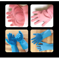 Рукавиці для миття посуду з губкою ART-0302 (100)