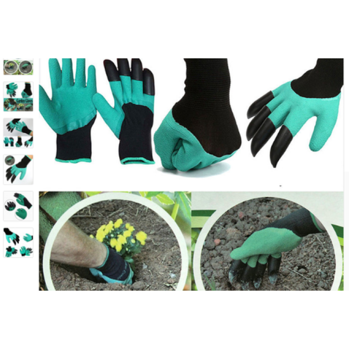 Садові рукавички з нігтями MOD 4505 (200 шт/ящ)