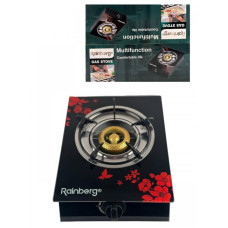 Плита газова настільна одна конфорка Rainberg с стеклянное покрытие RB 2230 (1)