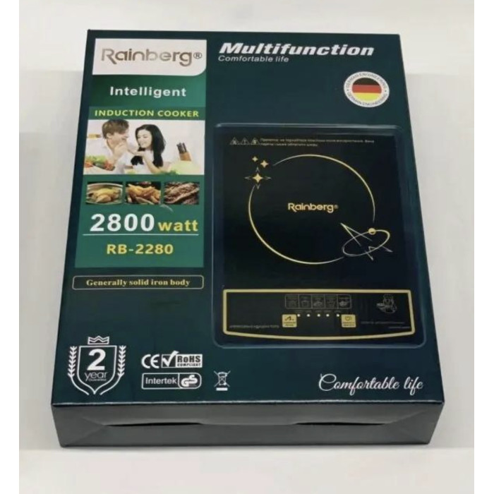 Настільна індукційна плита Rainberg RB-2280 2800w (10)