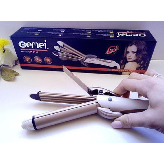 Плойка, випрямляч для волосся GEMEI 4V1 GM-2962 (60)