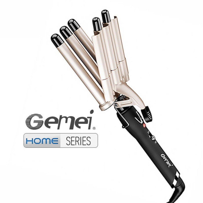 Плойка п'ять хвиль Gemei GM-2933 (40 шт/ясть)