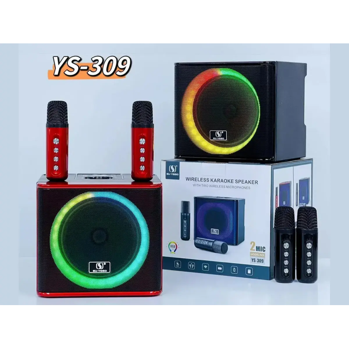 Мінідинамік Bluetooth LED 2MIC YS-309 6465 (12)