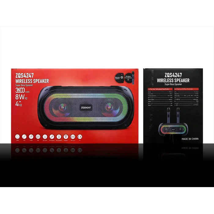 Колонка музична портативна Bluetooth ZQS4247 7978 (8)