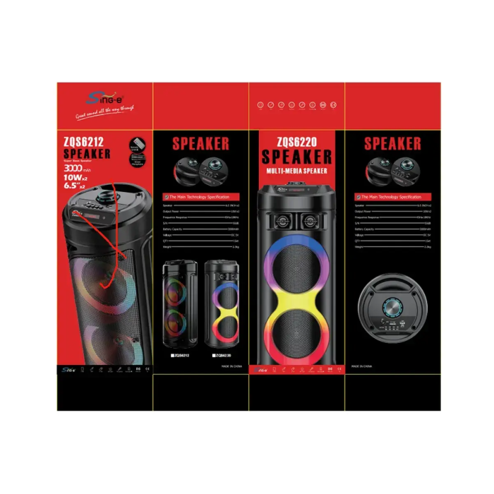 Колонка музична портативна Bluetooth ZQS6220 6494 (8)