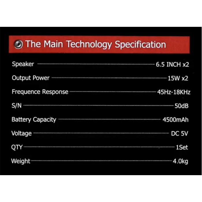 Колонка музична портативна Bluetooth ZQS 6210 W (4) 8179