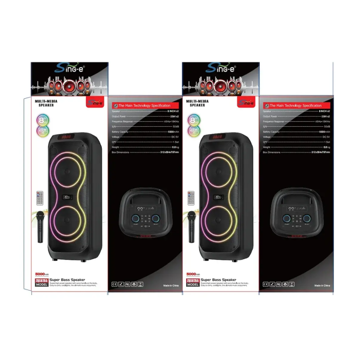 Колонка музична портативна Bluetooth ZQS8255 6493 (3)