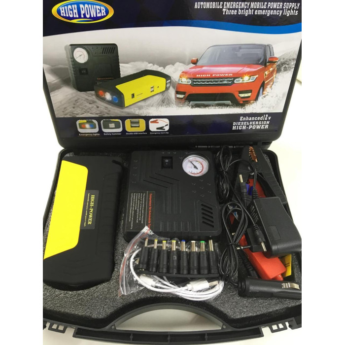 Повербанк для запуску авто на 68000mAh з компресором Power Jump (20 шт./ясть)