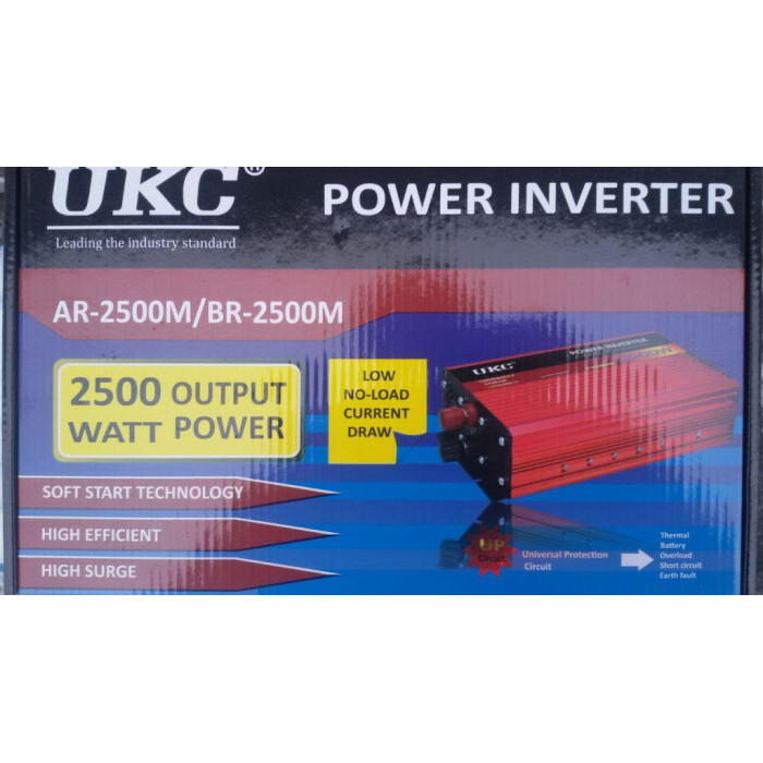 Перетворювач AC/DC UKC AR-2500M/3052 12 V / 220 V / 2500 WAT (10 шт./ясть)