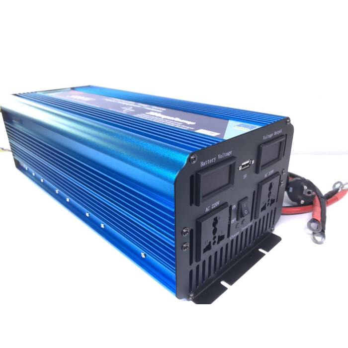 Перетворювач напруги (інвертор) 12V на 220V чиста синусоїда із зарядним UPS Wimpex 5000W WX 5100 (4)