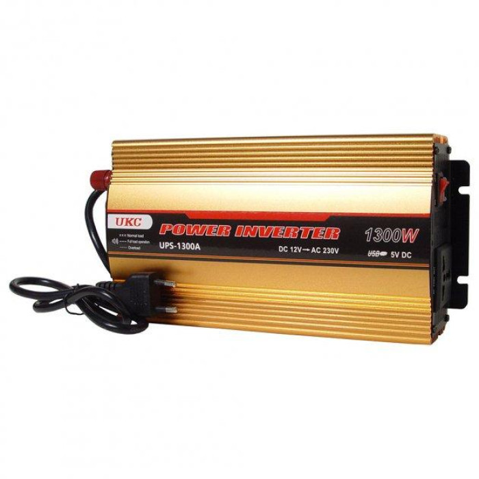 Перетворювач струму AC/DC UPS 1300W UPS+CHARGE 12V/220V ART 7060 (20 шт./ясть)