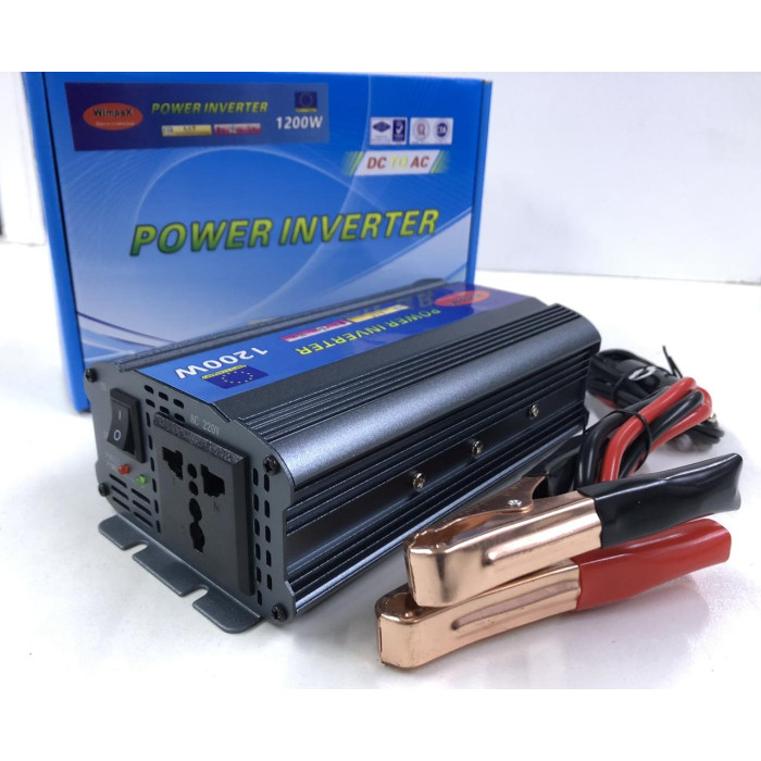 Перетворювач струму Wimpex 12V/220V/1200W (20 шт./ясть)
