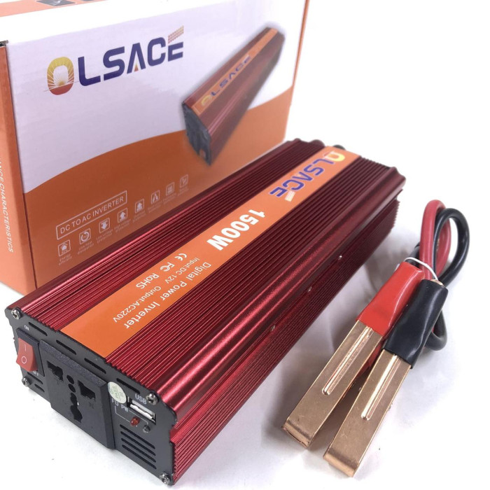 Перетворювач струму 12V/220V/1500W (SSK UKS-EH) ART 1678 (40 шт./ясть)