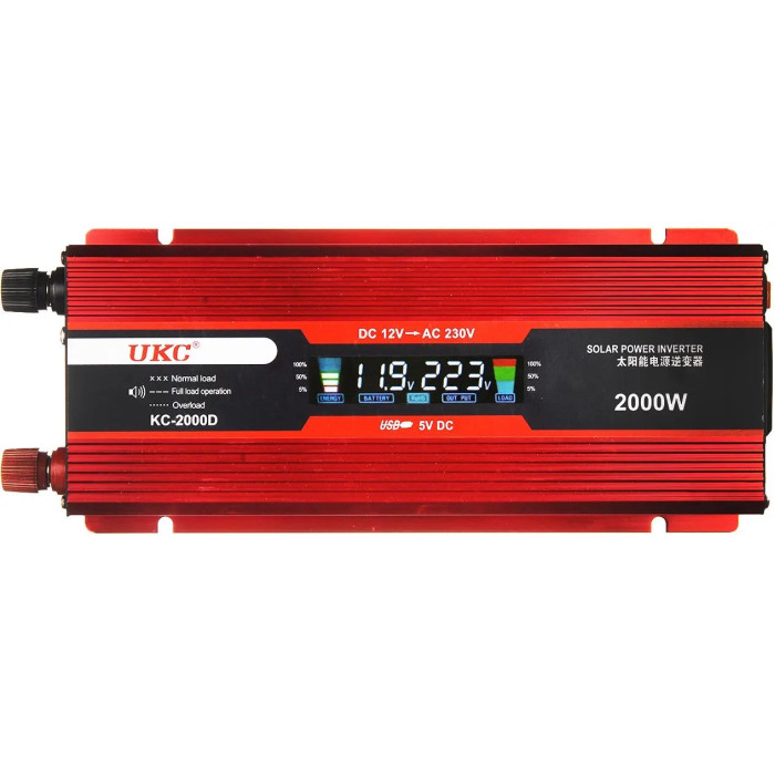 Перетворювач струму KC-2000D/ 3739 AC/DC KC-2000D 2000W+LCD (30 шт./ясть)