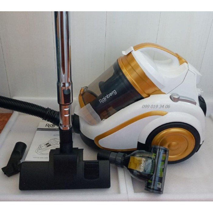 Пилосос контейнерний Rainberg RB-658 TB 5200 Вт 5 л з турбощіткою (2 шт./ясть)