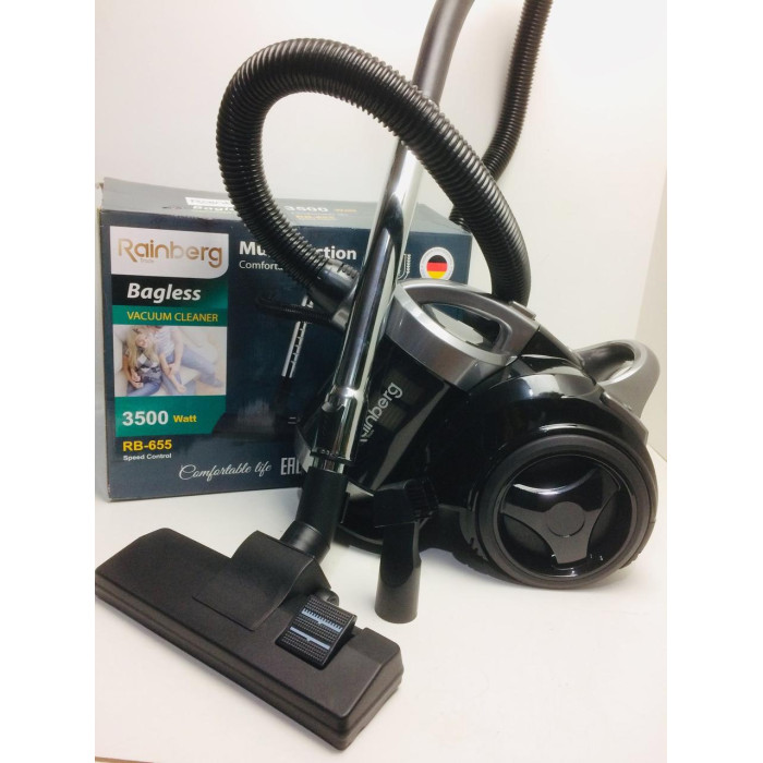 Пилосос контейнерний Rainberg RB 655 колбовий без мішка з турбощіткою 3,5L 3500W (1 шт./ясть)