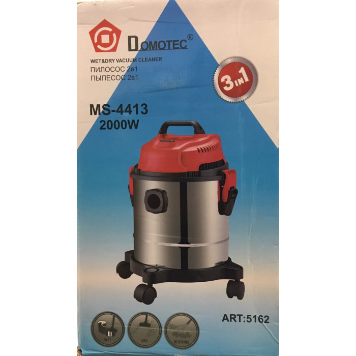 Пилосос контейнерний будівельний Domotec MS 4413 2в1 (1 шт./ясть)