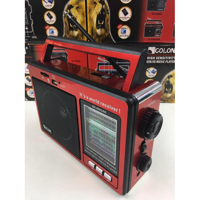 Радіоприймачі-GOLON-RX 006/ 0816 USB+SD (16 шт./яский)