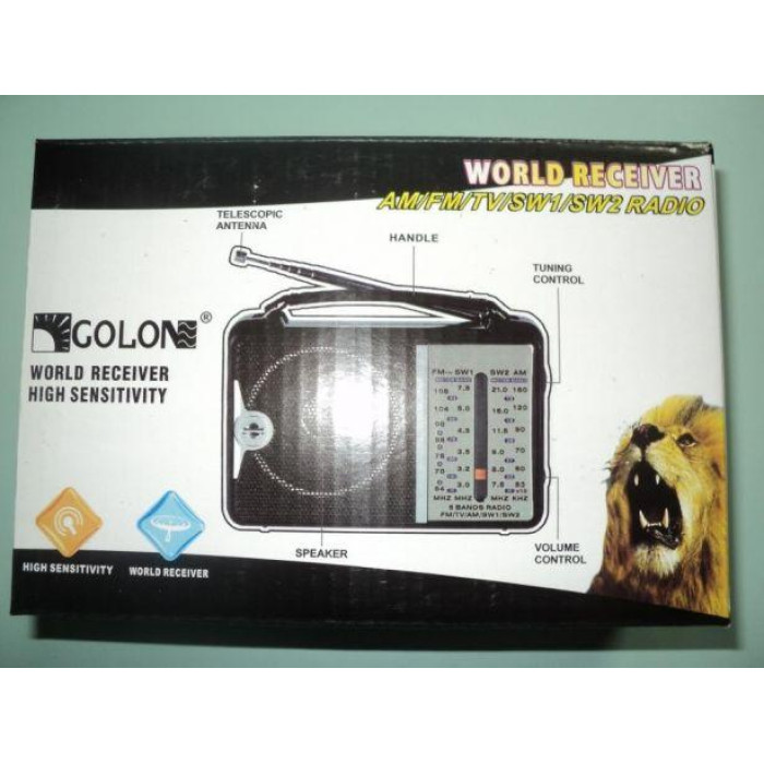 Радіоприймачі-GOLON RX-606 (40 шт./яскравий)