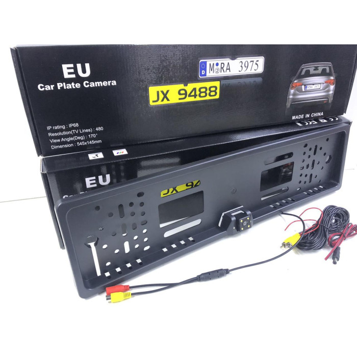 Рамка номерного знака з камерою JX-9488A/ 5032 (20 шт./ясть)