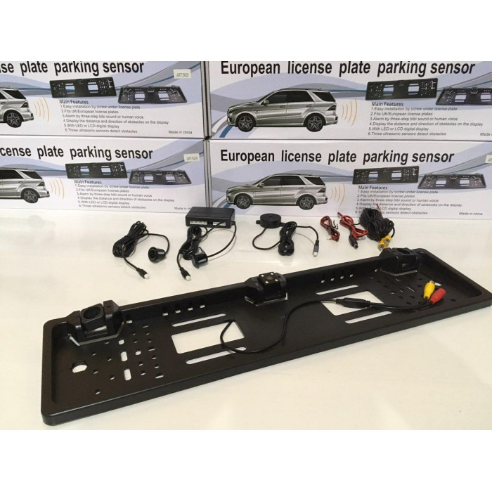 Рамка для автономера з камерою та парктроніком ART-5429 Car Cam+Parking Sensor (20 шт./ясть)
