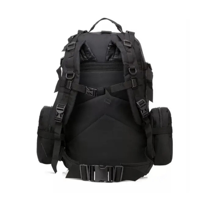 Рюкзак тактичний із підсумками Eagle B08 55 літр Black ART 8142 (40 шт./ясть)