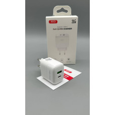 СЗУ XO. L138 30W GaN nitride (1USB-A+1USB-C) (210)
