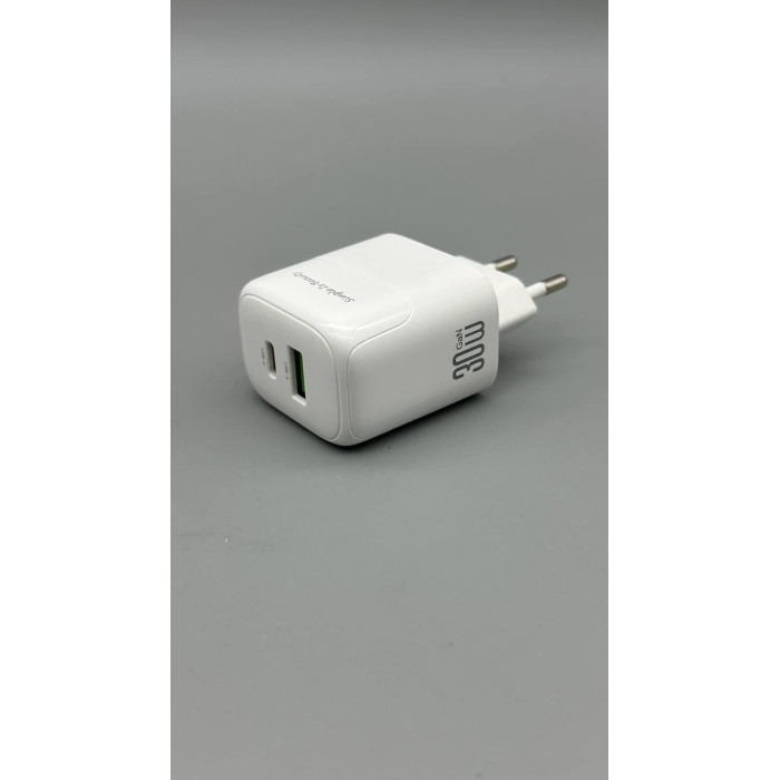 СЗУ XO. L138 30W GaN nitride (1USB-A+1USB-C) (210)