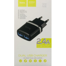 Адаптер HOCO USB CHARGER DOUBLE C 12 ART 7091 (100)