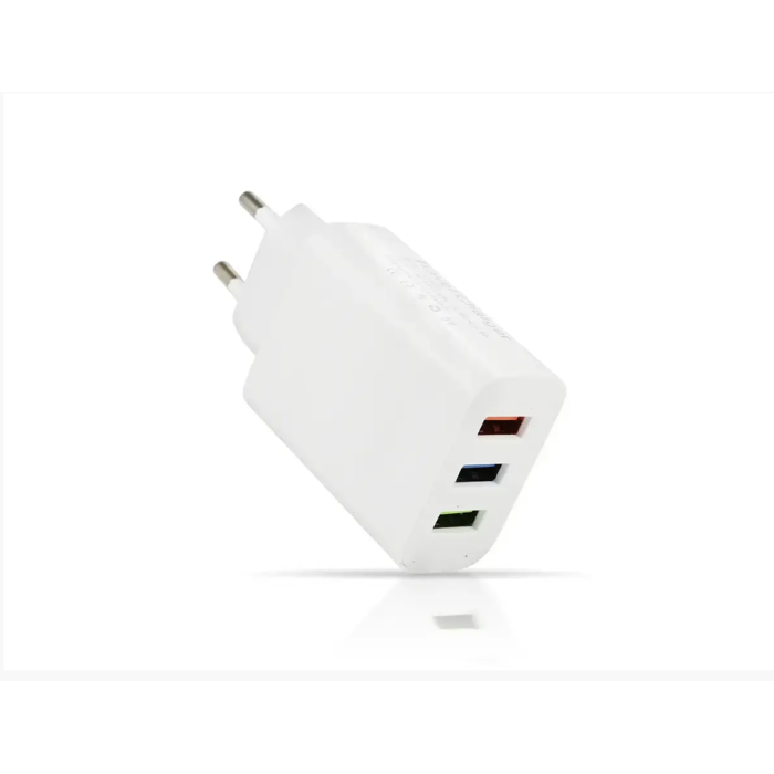 Зарядний пристрій 220В 2,4А USBx3 Travel Charger 27-222/ 7343 (500)