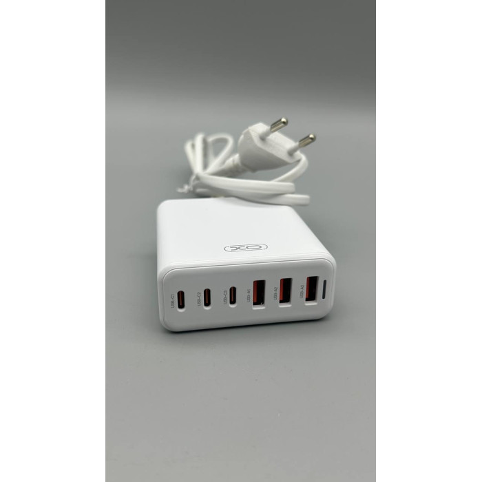 СЗУ XO. L133 75W GaN 3 USB +3 TYPE-C Desktop Fast Charger 1.5м (90)