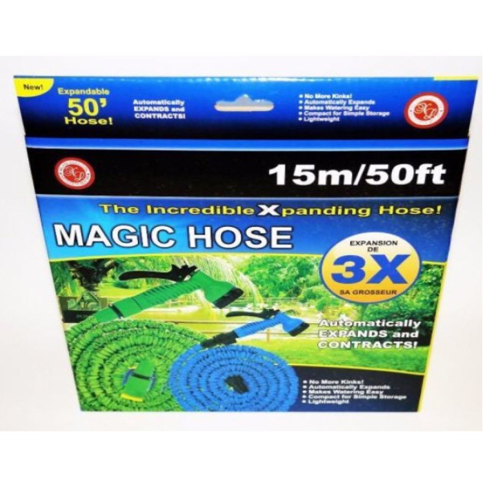 Шланг поливальний розтягувальний X HOSE 15m 50FT Steel (50 шт./ясть)