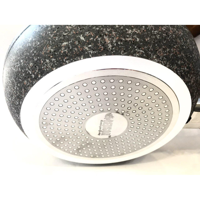 Сковорідка 24 см гранітне покр. із сірим BENSON BN-534 (12 шт.)