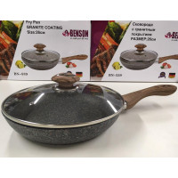 Сковорідка з кричкою 26 см гранітне покр. з червоним BENSON BN-539 (6 шт.)