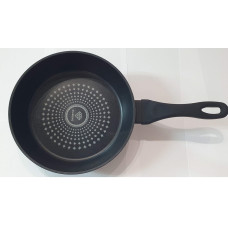 Сковорода глибока без кришки, антипригарне алмазне покриття 22*6 см. BN-443 (12)