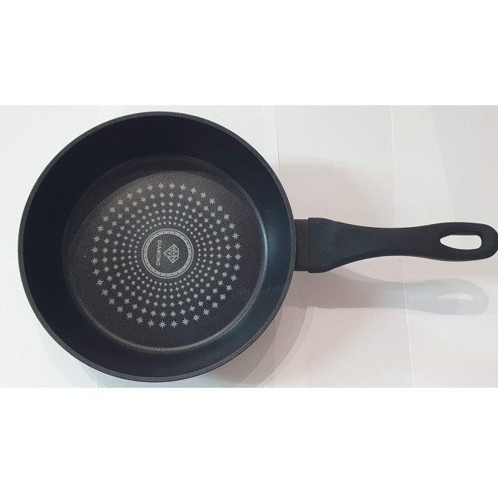 Сковорода глибока без кришки, антипригарне алмазне покриття 22*6 см. BN-443 (12)