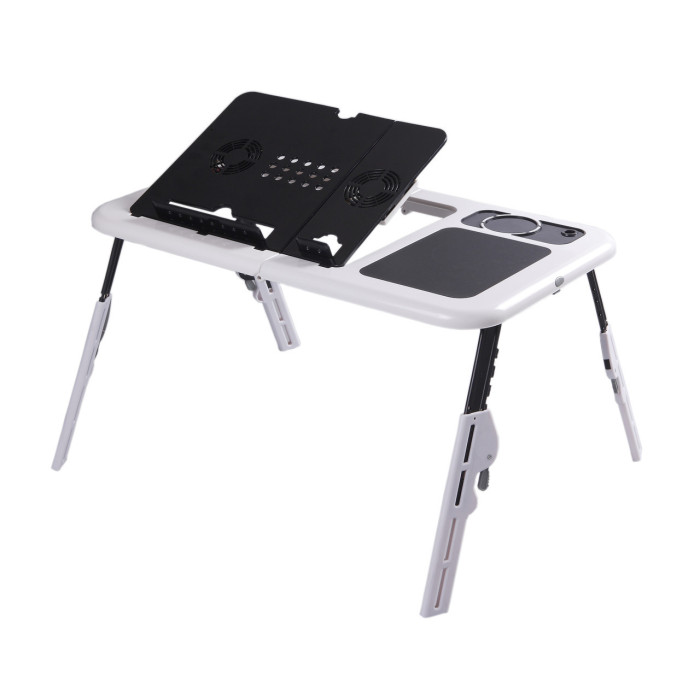 Портативний столик для ноутбука з охолодженням 2 USB кулерами E-Table LD-09 (10)