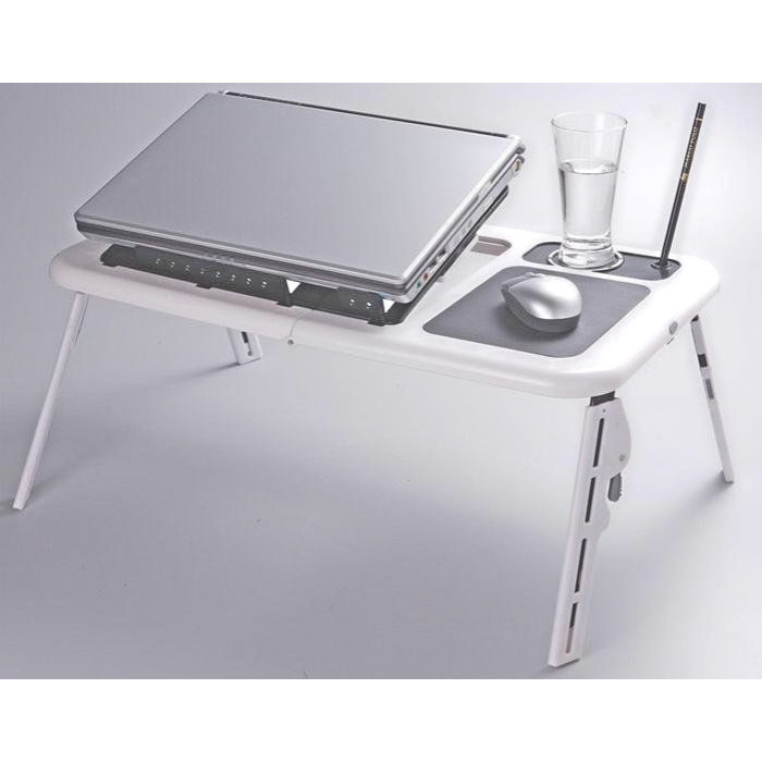 Портативний столик для ноутбука з охолодженням 2 USB кулерами E-Table LD-09 (10)