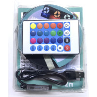 Світлодіодна стрічка 5050 RGB 2 м для фонової підсвітки телевізора USB, 5,5 V, Bluetooth (100 шт./ящи)