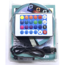 Світлодіодна стрічка 5050 RGB 2 м для фонової підсвітки телевізора USB, 5,5 V, Bluetooth (100 шт./ящи)
