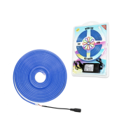 Стрічка Силіконова LED NEON Синя 5M Blue 12V-220V ART 0740 (40)